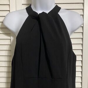 julia jordan Women's  Black Halter Shift Dress